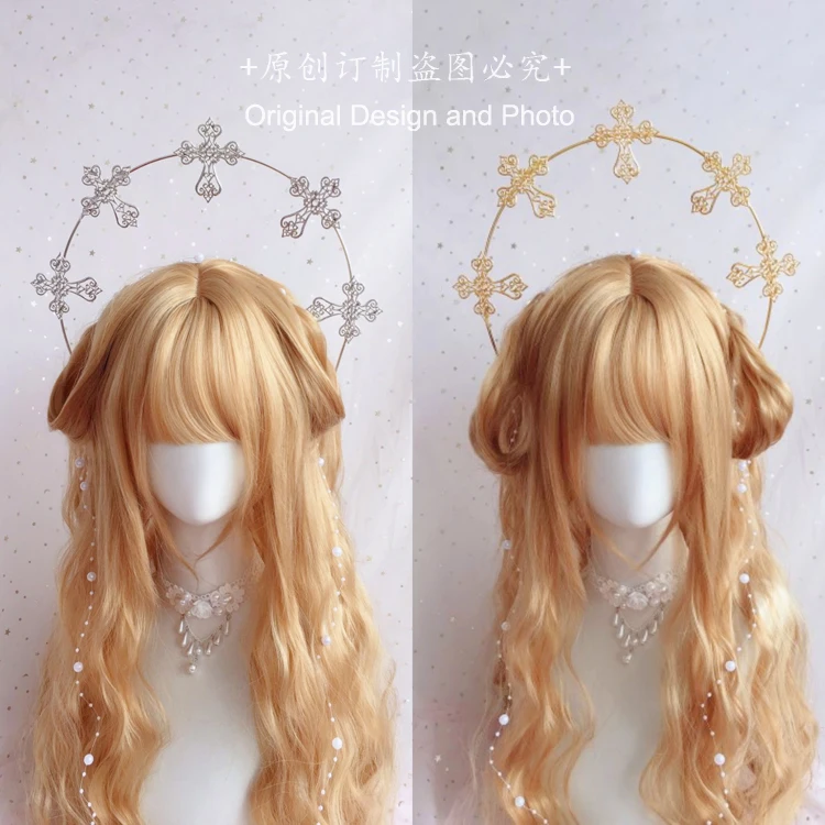 

Харадзюку Готический Halo Корона Halo диафрагма Принцесса Королева папа реквизит Нотр Дам обруч для волос шоу реквизит для фотосессий Косплей