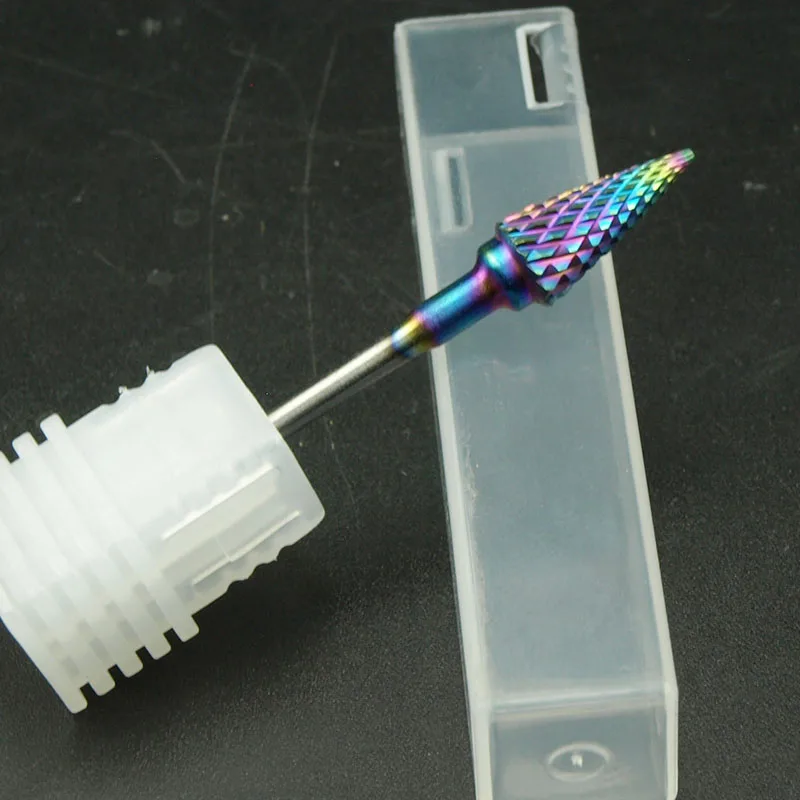 Фрезы для маникюра и кутикулы из карбида радуги|Принадлежности дизайна ногтей| |