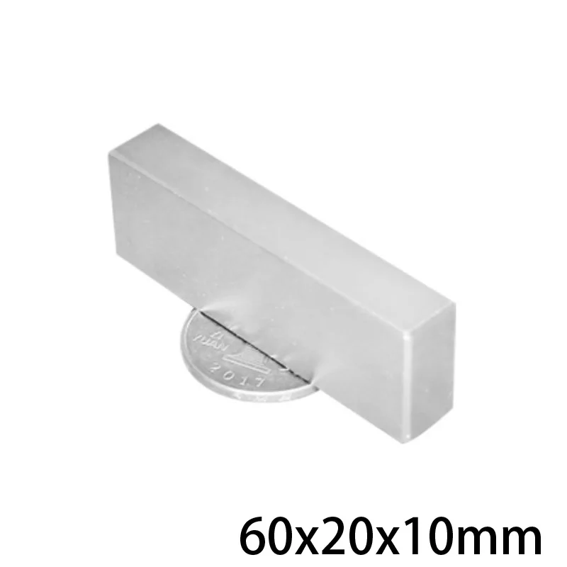 Супермощная неодимовая магнитная полоса размеры 60x20x10 мм 1 ~ 5 шт. 60*20*10 |