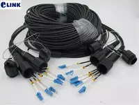 250mtr 6 cores Outdoor DVI LC-LC Fiber optic Patch cord 6C LSZH SM OM1 OM2 OM3 Armored CPRI TPU cable Singlemode FTTH jumper