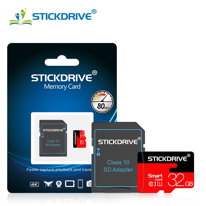 Горячие предложения карта памяти TF 8 ГБ 16 ГБ 32 ГБ microSDXC 64 Гб 128 Гб Micro SD класс 10 cartao de memoria Бесплатный адаптер подарок флэш-накопитель