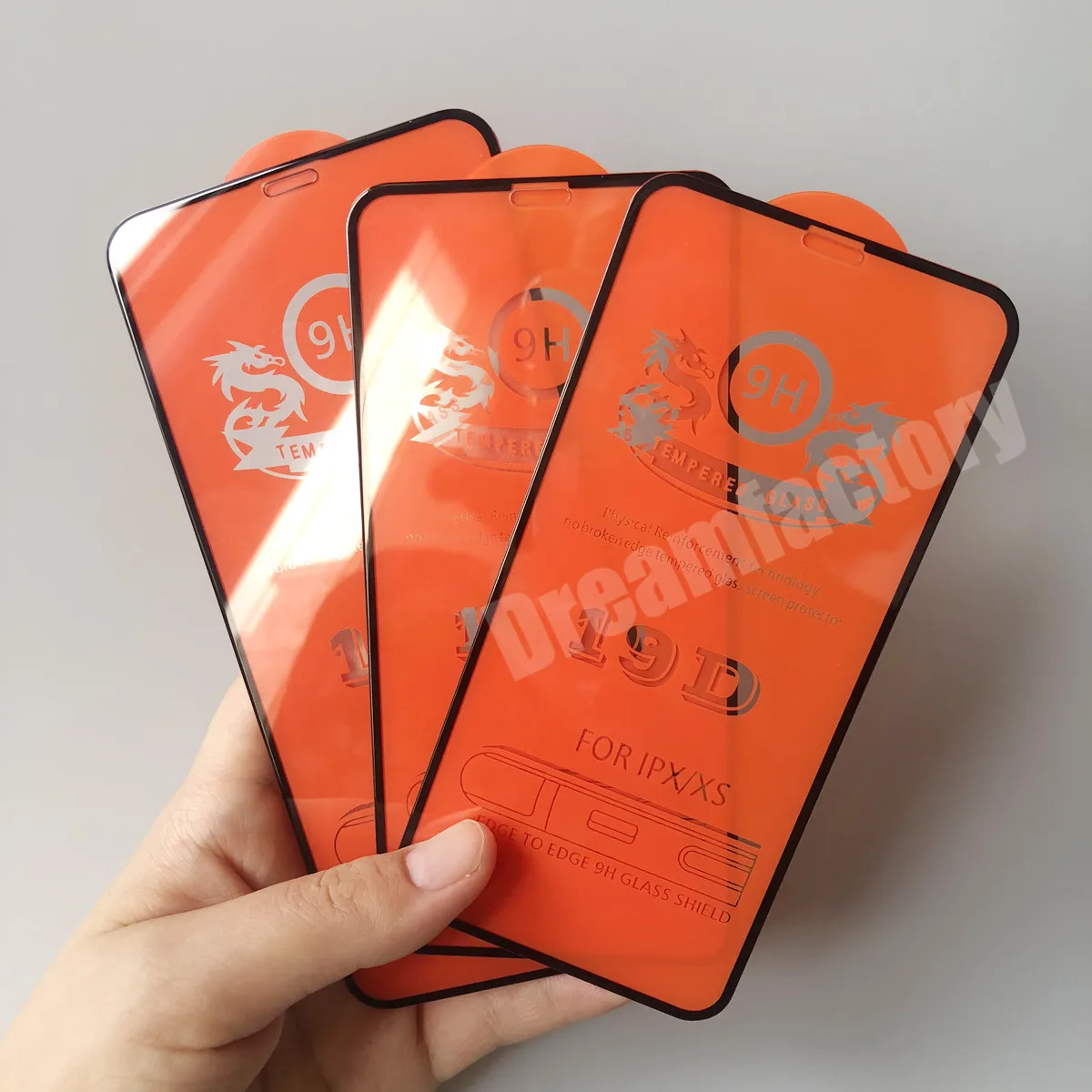 100 шт Новый 19D изогнутый край закаленное стекло для iphone 11 Pro Max X XR XS MAX протектор