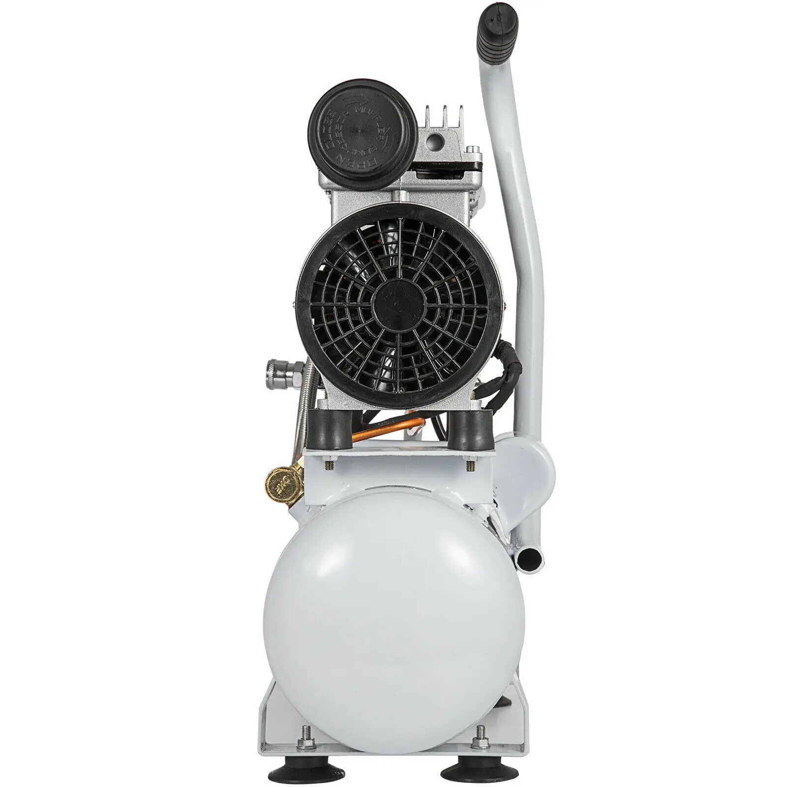 Безмасляный воздушный компрессор Whisper 9L бесшумный Манометр с отводом тепла| |