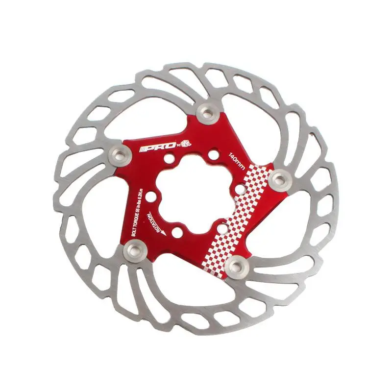 Floating disc red IIIPRO монтажный дорожный велосипед охлаждающий диск тепловыделение тормозной ротор вниз холм плавающий велосипедный тормоз - Цвет: Floating disc red