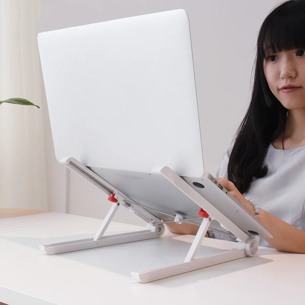 

Laptop Stand Foldable Desktop Laptop Notebook Holder Bracket Adjustable Ergonomic Design Laptop Riser THIN889