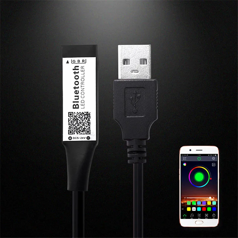 USB 5 в RGB мини светодиодный контроллер Bluetooth музыкальный для светодиодной ленты