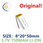 Полимерная длинная литиевая батарея на заказ 601665 680 мАч Светодиодная лампа рекордер массажер 3,7 в батарея 802050 750 мАч