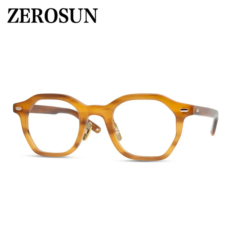Zerosun Polygon очки мужские ацетатные в оправе Мужские Женские винтажные модные по
