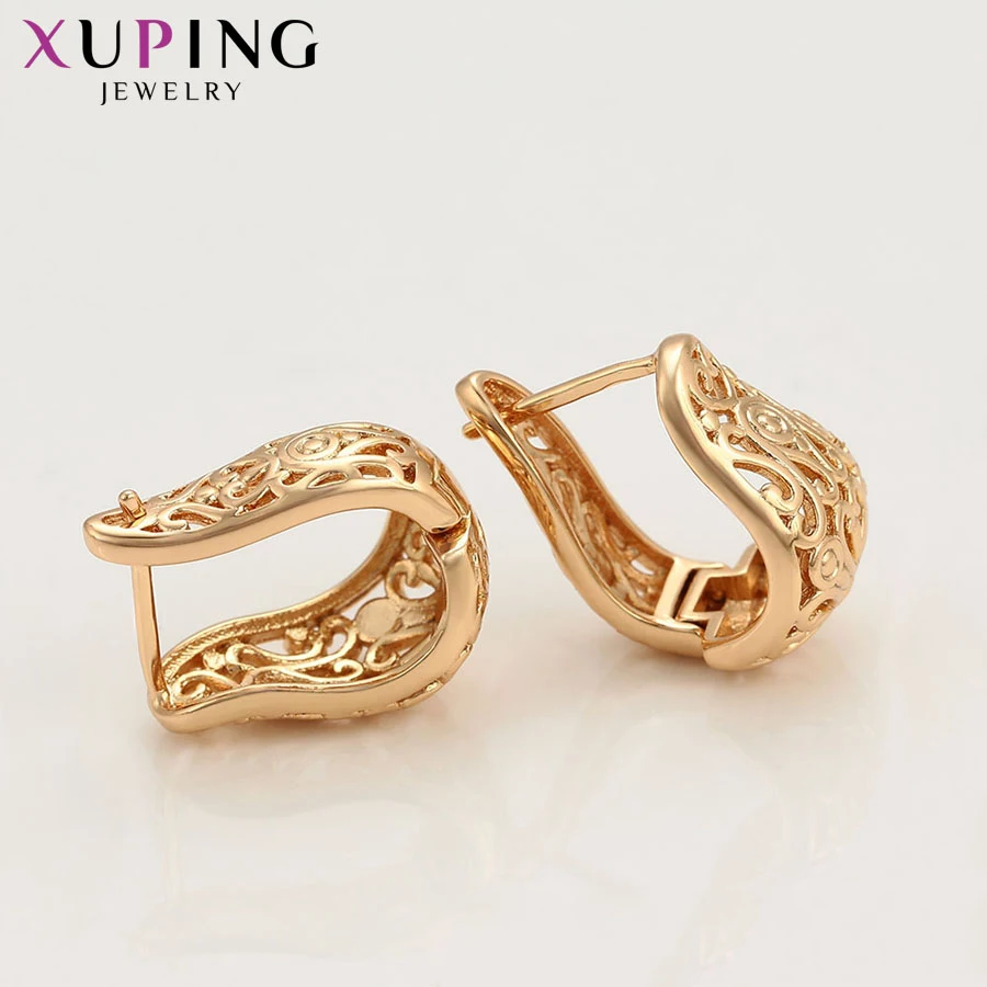 Xuping модные роскошные серьги позолоченные очаровательные дизайнерские Дамские