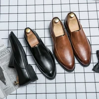 2021 men fashion mens leather spring casual mens flats loafers men loafers causal flat shoe for de male