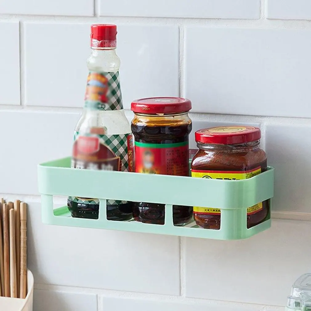 

Home Decoration Shower Gel Wall-Mounted Paste Type Corner Storage Rack Storage Bag Shampoo Bathroom Shelf