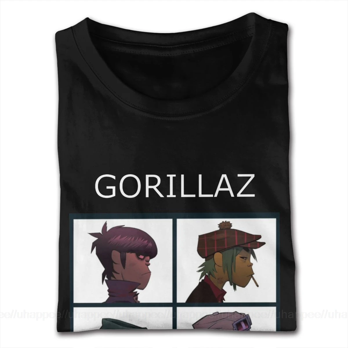 Мужская рубашка с коротким рукавом Gorillaz Demon Days пластиковая на заказ | одежда