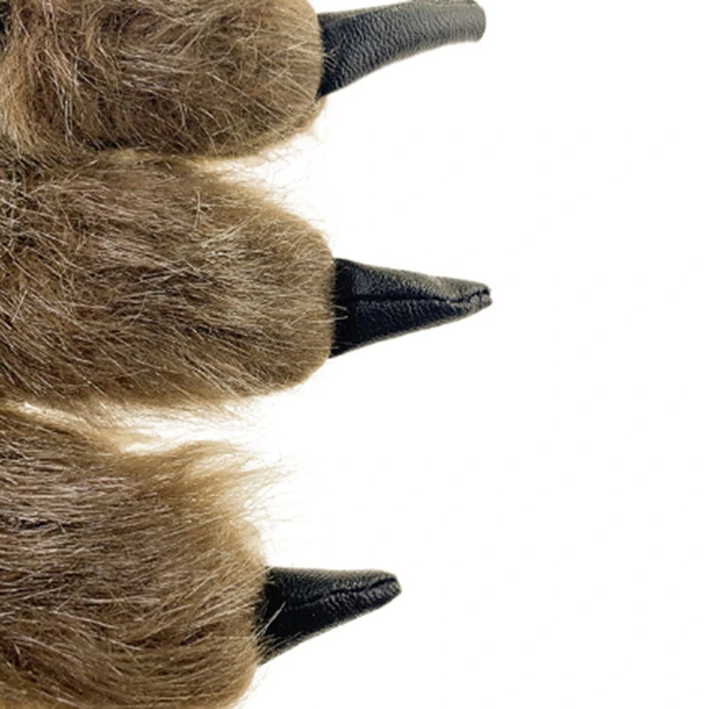 2 шт. перчатки с когтями волка пушистый коготь костюм на Хэллоуин вервольф лапы