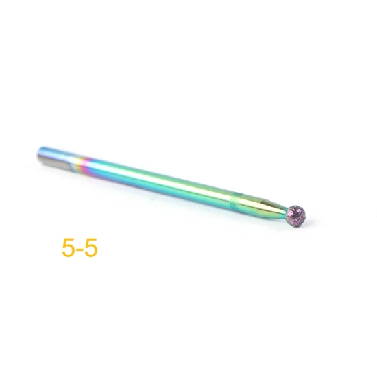 5-5 Diamond Cuticle Nail Drill Bits Milling Cutters Burr Files Manicure Pedicure Polish Removing Gel Electric Machine Tools TR1514-1 - Цвет: 5-5