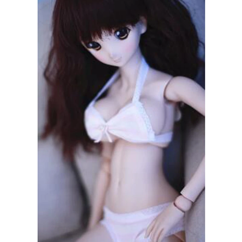 Bybrana BJD SD кукла комплект нижнего белья купальник розового белого полосатого |