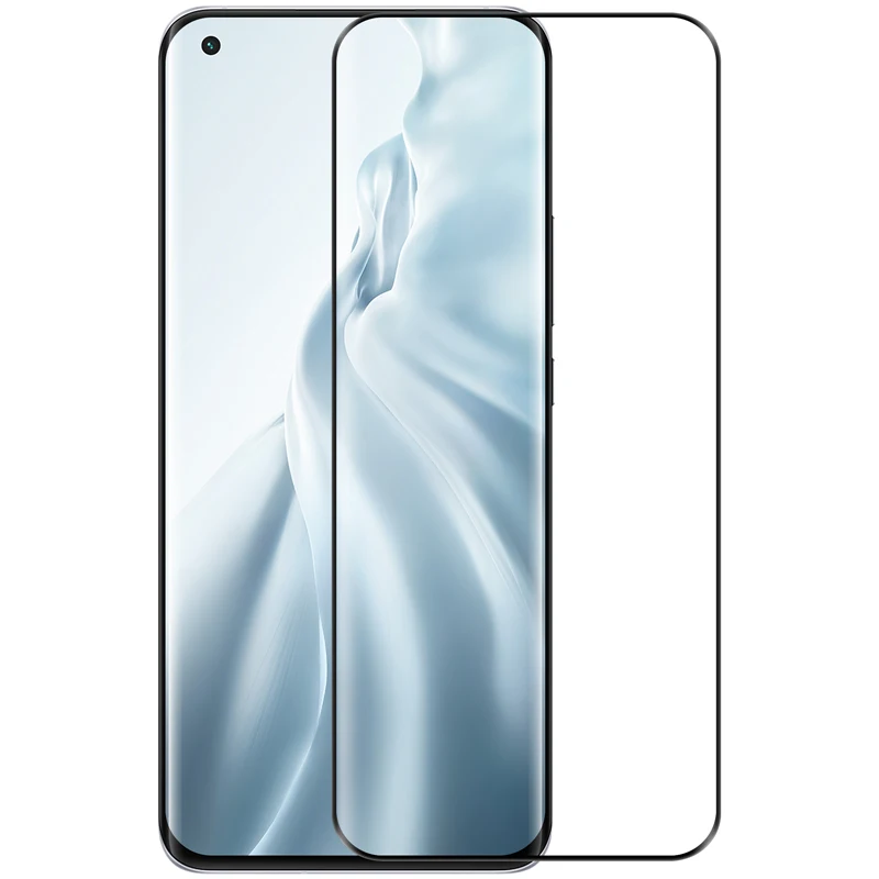 

Стекло Nillkin 3D DS + Max с полным покрытием для Xiaomi mi 11, защита экрана из закаленного стекла с закругленными краями, HD стеклянная пленка