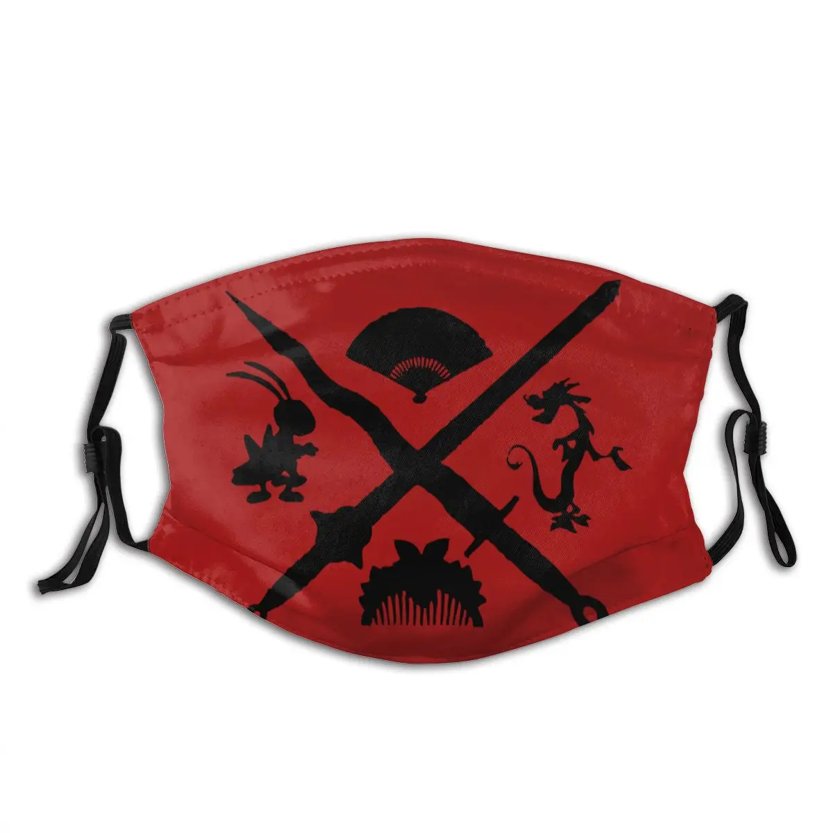 

Who I Am Inside Mushu Reusable Printed Mouth Face Mask Anti Wind Dust Proof with filters Earloop Protection Cover Muffle for Men