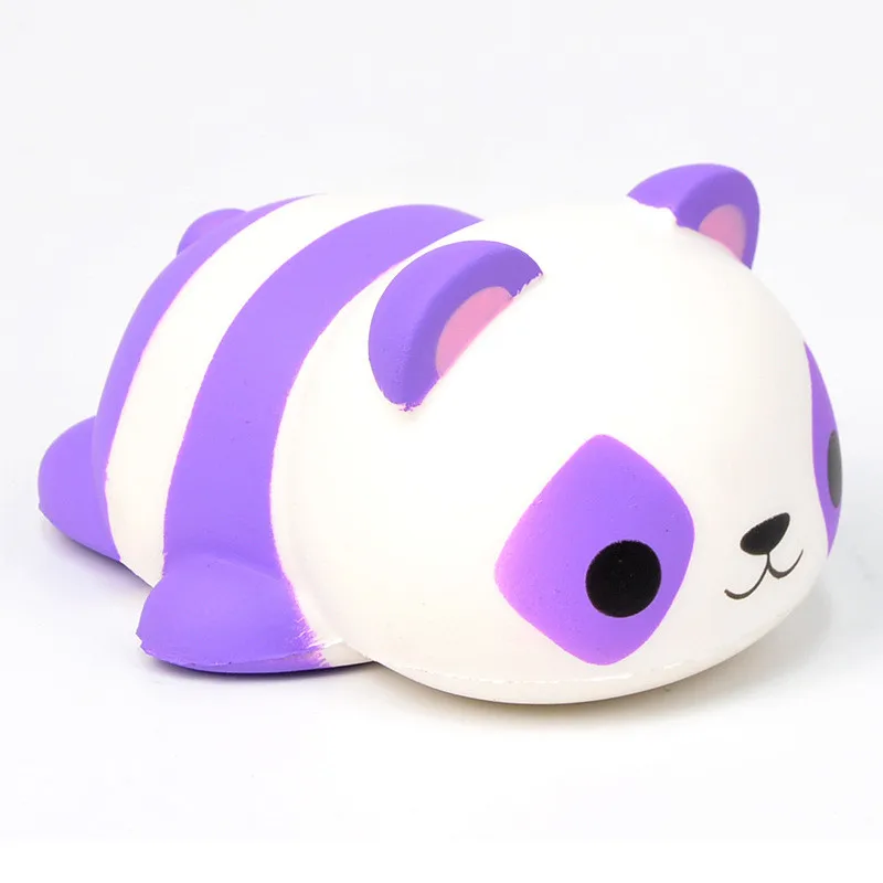 Мягкая пурпурная игрушка панда мягкая медленно восстанавливающая форму