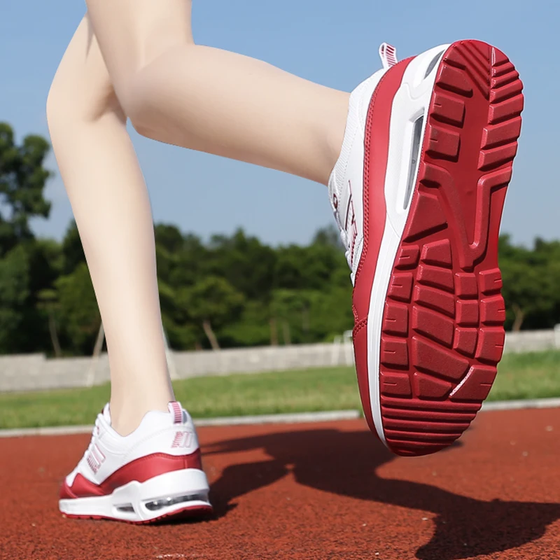 Uberu 2019 женские кроссовки из искусственной кожи износостойкие подушки