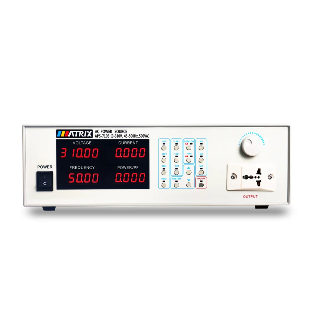 

APS7105 APS7100 AC Power Source Storage Type Variable Frequency Power Supply 500VA/1000VA