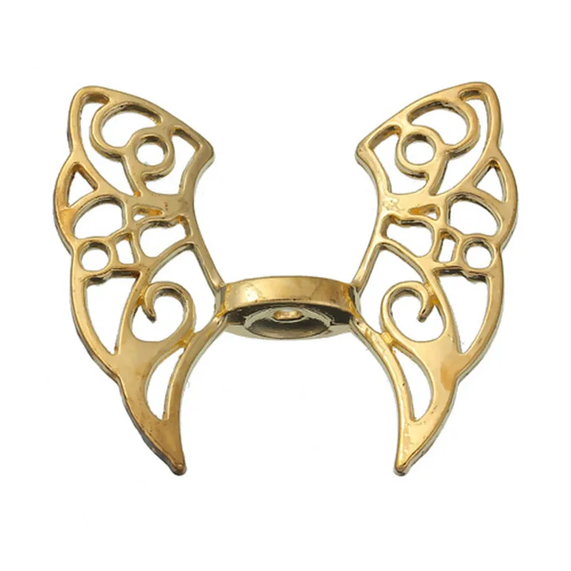 DoreenBeads Модные цинковый бусины вставки из сплава бабочка животных золотой Цвет