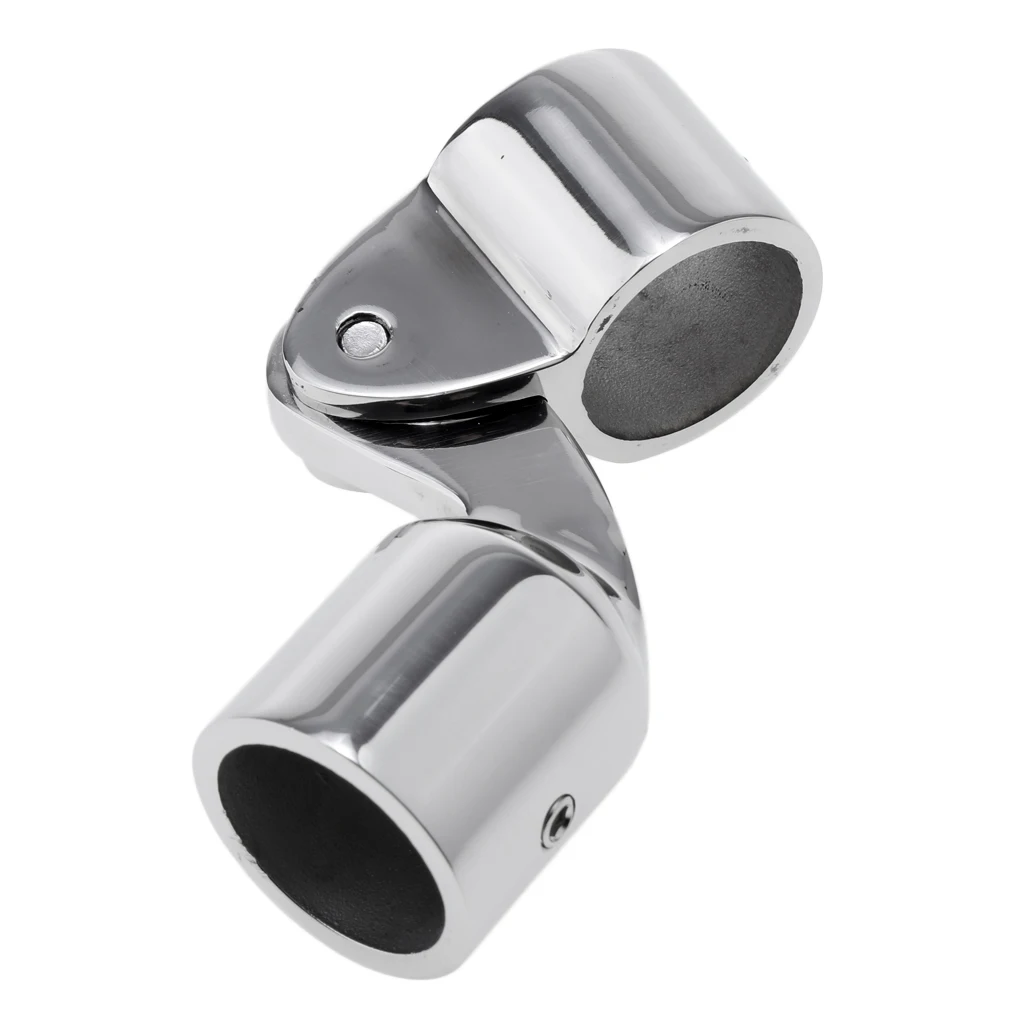 Heavy Duty 316 Stainless Steel Bimini Top Cap Eye End 25mm Boat Deck Hinge | Marine Hardware