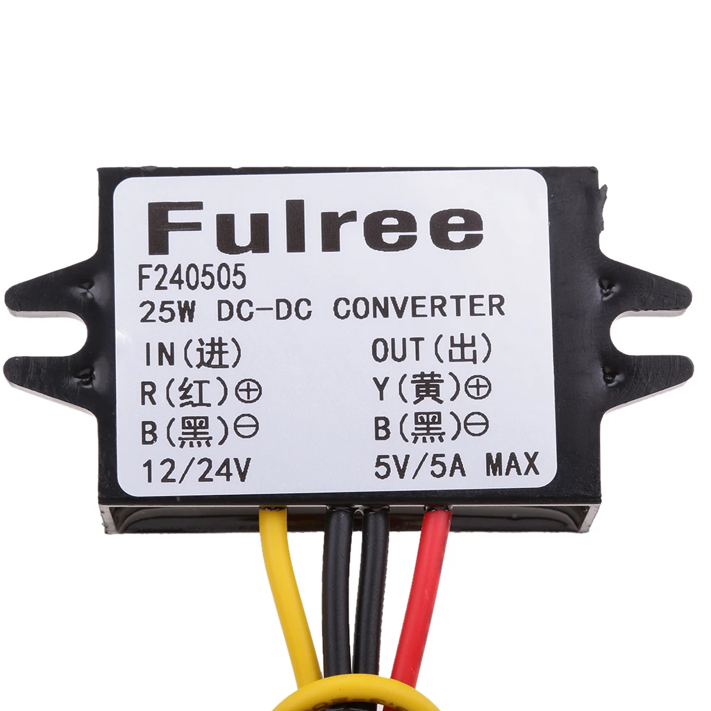 12V 24V 8-36V to 5V 5A 25W DC Converter Step Down Regulator Car LED Power Supply | Автомобили и мотоциклы