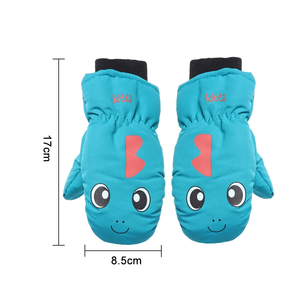 1 пара Детские милые Мультяшные перчатки теплые зимние для мальчиков и девочек