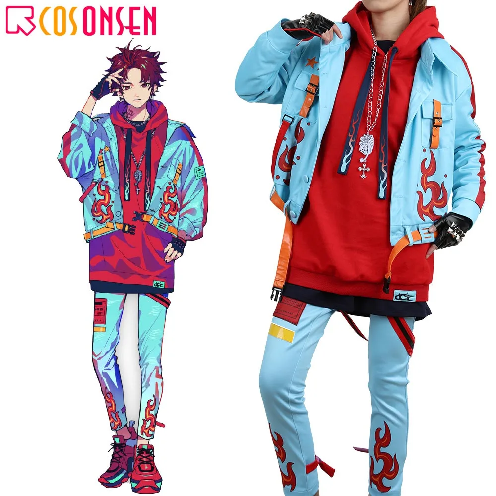 Paradox Live Allen Sugasano Cosplay Costume Printed Embroidered version HIPHOP Suit COSPLAYONSEN custom made