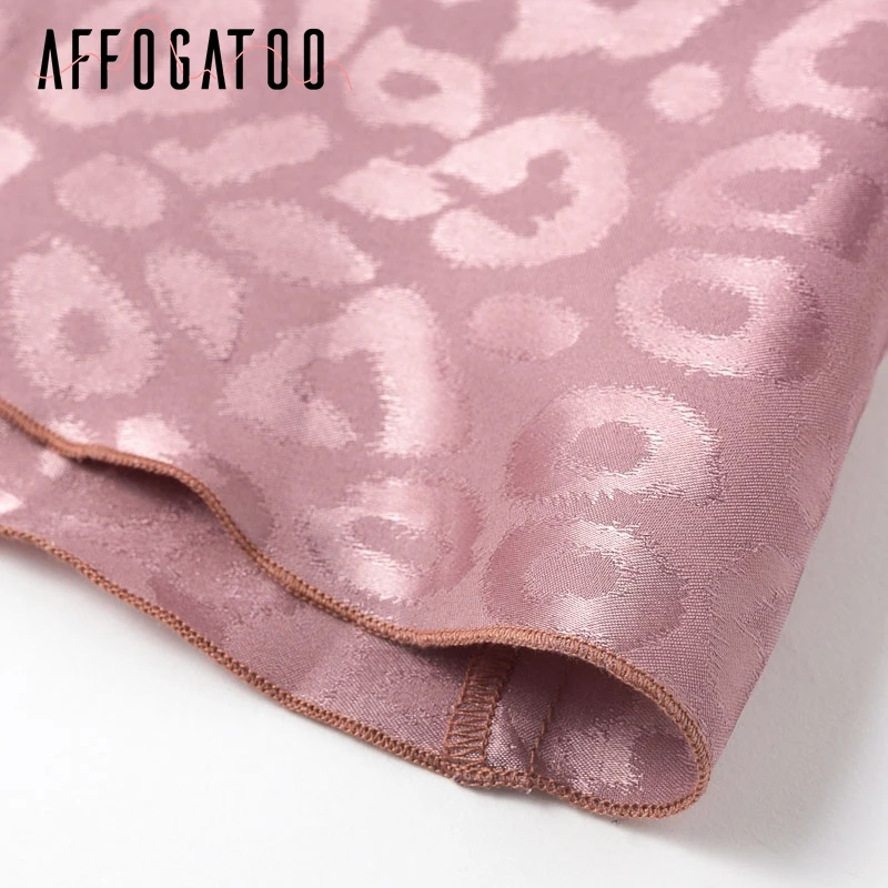 Afogatoo, сексуальное, на шнуровке, с леопардовым принтом, бохо, длинное платье, летнее, женское, повседневное, с v-образным вырезом, с коротким рукавом, в горошек, размера плюс, Пляжное Платье с разрезом