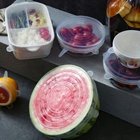 silicone stretch lids universal food wrapping lid bowl pot kitchen accessories dishes and plates sets plates and bowls