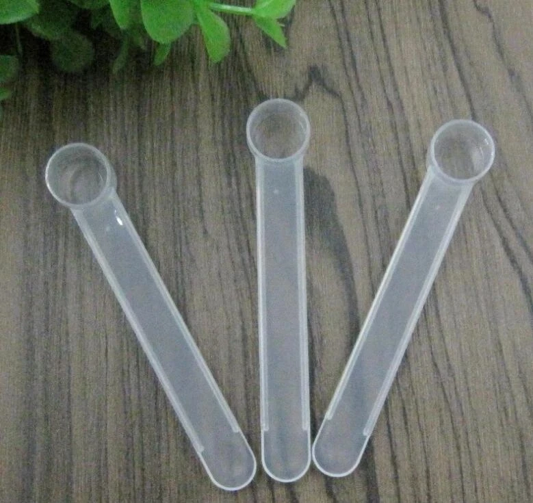 5000 шт. 1 г пластиковая мерная ложка 2 мл маленькая мерные ложки белые чистые