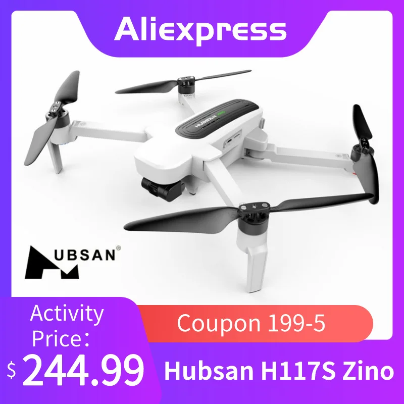 Hubsan беспилотные летательные аппараты с Камера 4K H117S Zino бесщеточный мотор gps 5G Wi-Fi FPV UHD 3-осевому гидростабилизатору антенна сборный RC Дрон Квадрокоптер с дистанционным управлением