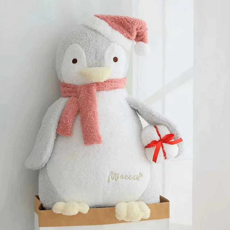 Yeaknow рождественские плюшевые игрушки, Пингвин 23x12 см 33x16 см 48x25 см Пингвин мягкие игрушечные животные куклы для детей подарки на день рождения - Цвет: Penguin