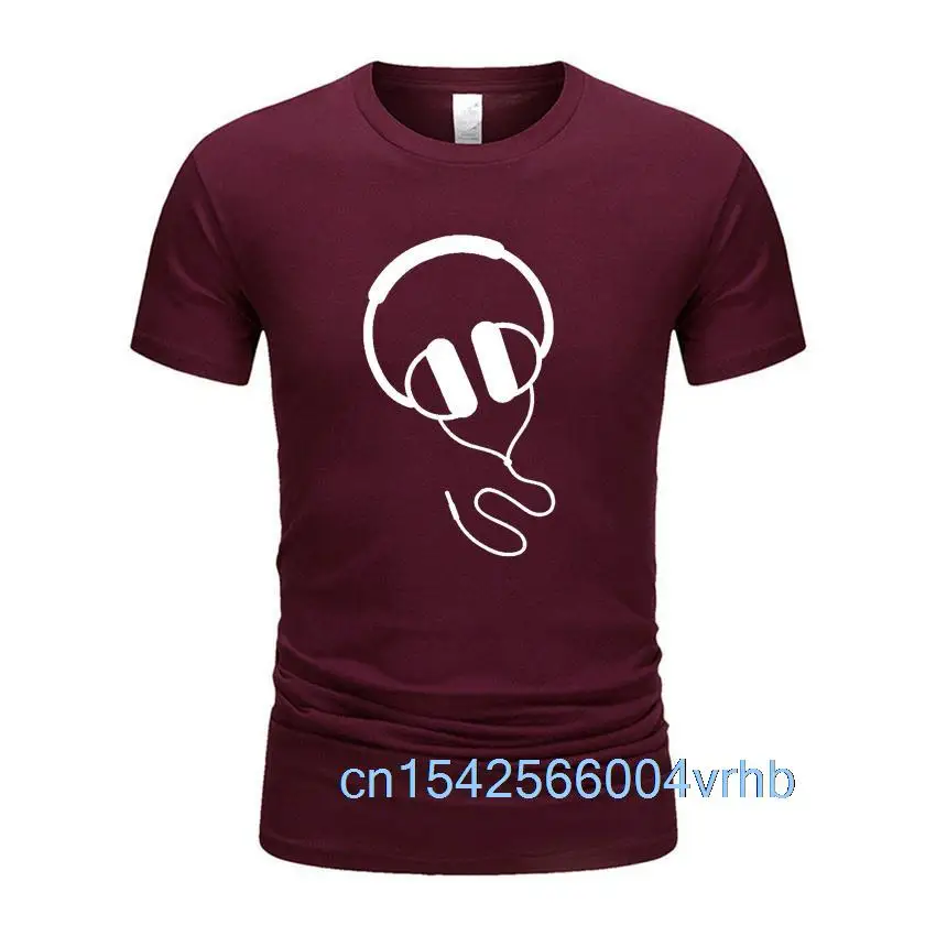 2021 забавная футболка с наушниками и музыкой крутые футболки из 100% хлопка простым