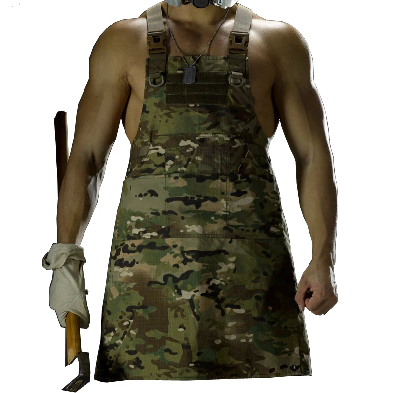 Унисекс Без Рукавов тактический жилет фартук Pinafore камуфляж техник механика