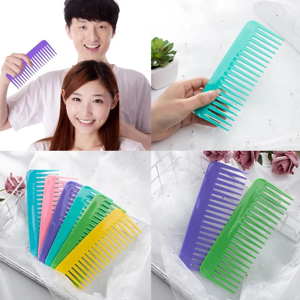 

Anti-static Hairdressing Comb Portable Wide-tooth Massage Comb Brush Hairdressing Comb Wear-resistant Hair I7O7