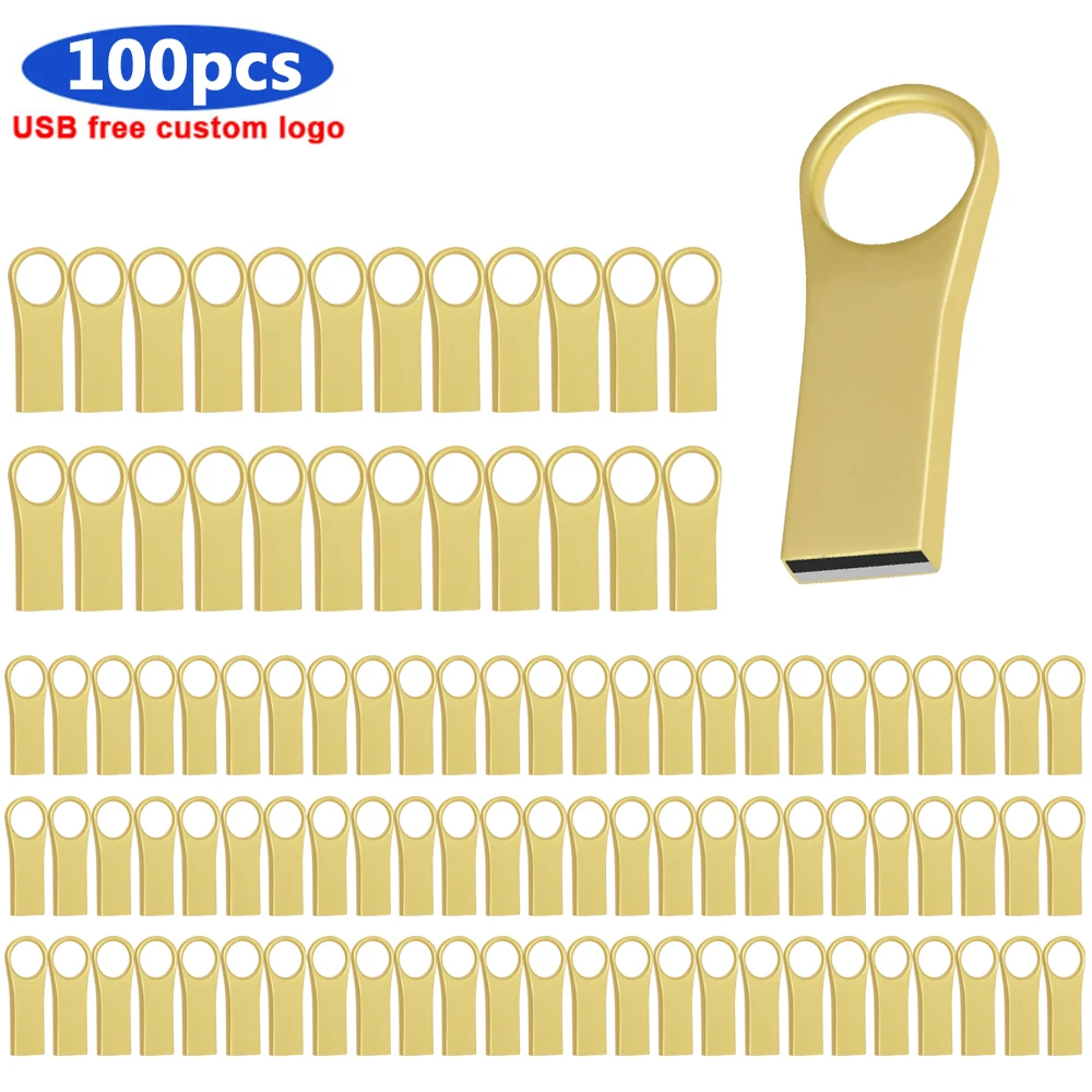 

100pcsWholesale USB Flash Disk Drive 4GB 8GB 16GB 32GB 64GB 128GB Metal usb Pendrive free ship Custom LOGO offers with