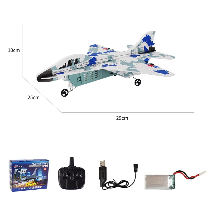 Детский радиоуправляемый самолет с светодиодный ционным управлением боевой F16