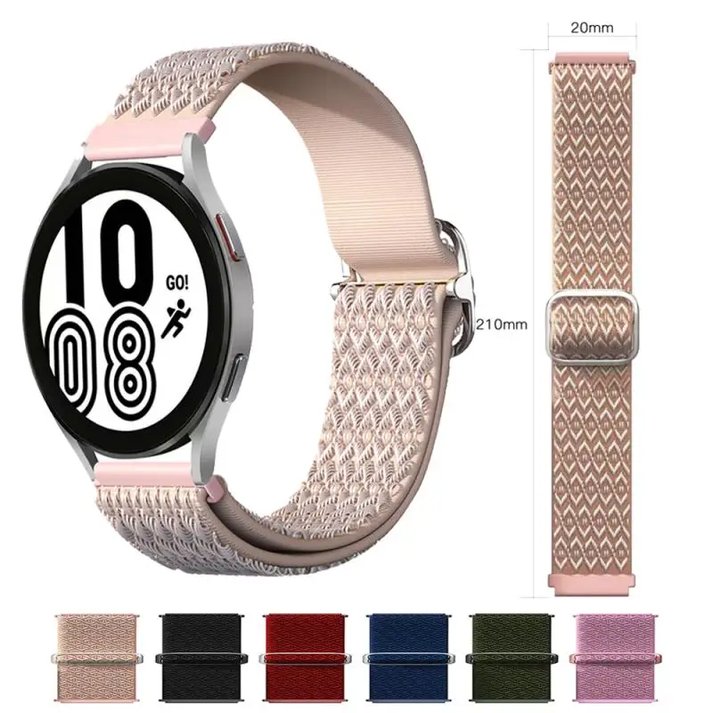 

20mm Nylon Strap For Samsung Galaxy Watch4 Classic 42mm46mm Replacement Strap Samsung Galaxy Watch4 44mm40mm 갤럭시워치4