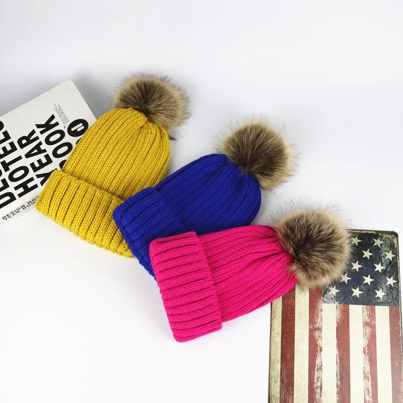 

Winter Cap For Women Skullies Pompom Beanie Hat Wool Gorras Bonnet Knitted Hat Set Balaclava Mask beanies for ladies