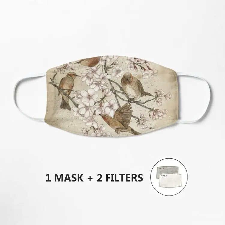 

Too many birds Mask Face Mouth Mask Cotton Cartoon Pattern Anti-Dust Anti-Bacterial