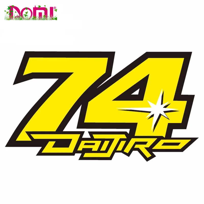 

74Daijiro Kato Fine Decal Car Sticker Windshield Bumper Motocross Racing Laptop Helmet Trunk Wall Quality Vinyl Cover Waterproof