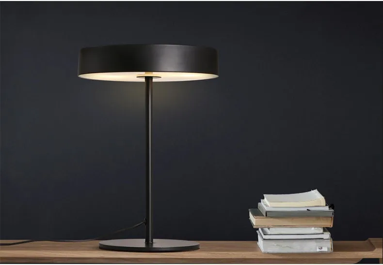 Современная Золотая железная Лампа Абажур Настольная лампа прикроватный