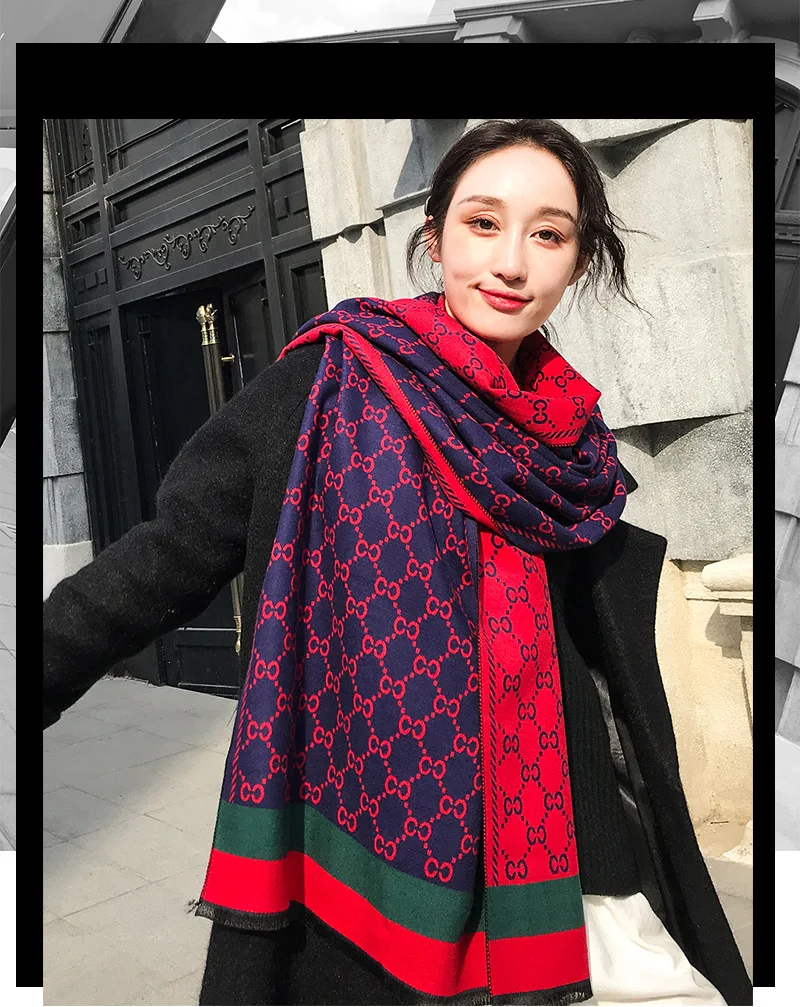 Новинка сезон осень зима шарф для девушек студенток в Европа и Америка|Женские