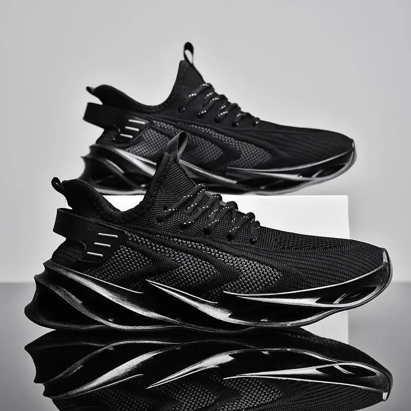 

2021 New Men's Printed Sneakers Flying Weave Sports Shoes Comfortable Running Shoes Outdoor Men Athletic Shoes NanX493