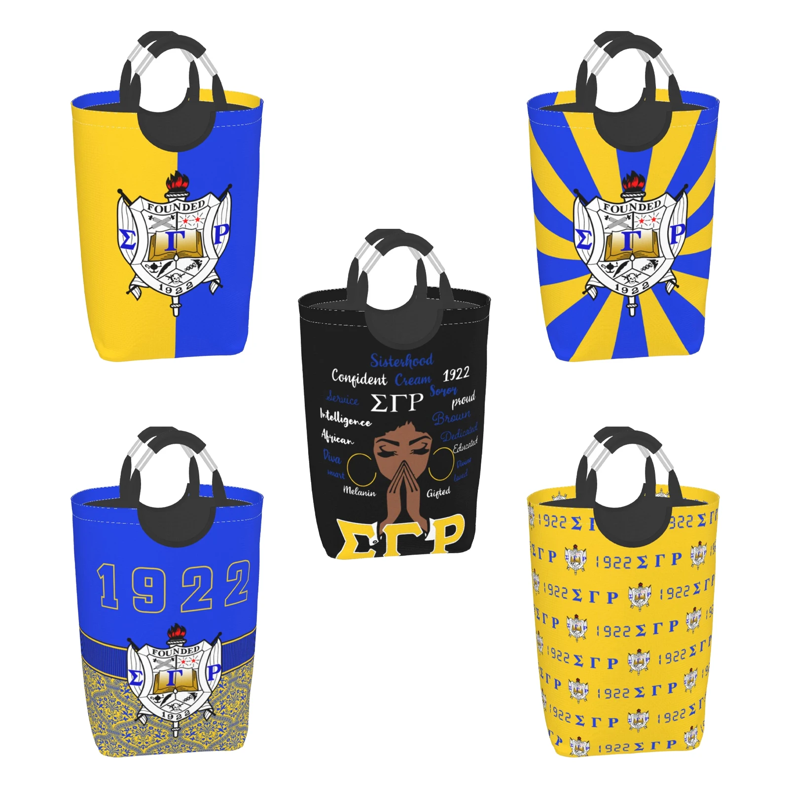 

Sigma Gamma Rho 1922 SGR Freestanding Laundry Hamper with Handle, Laundry Baskets for Laundry, Clothes, Toys