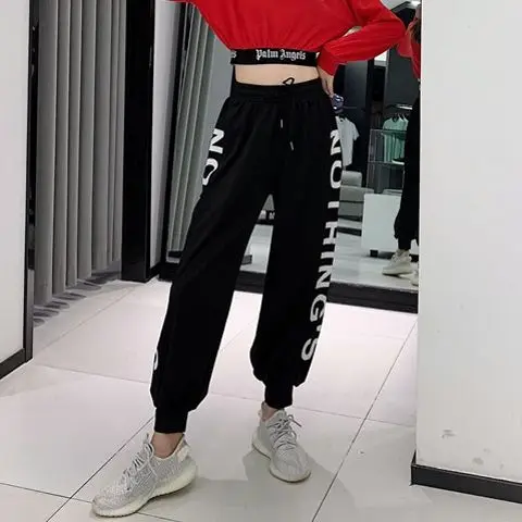 

Top Women's Pants Traf Y2k Summer Drag Dance Clothing New Fashion Ins Sports Casual Pants Women's Trendy Elastic Leggings Length