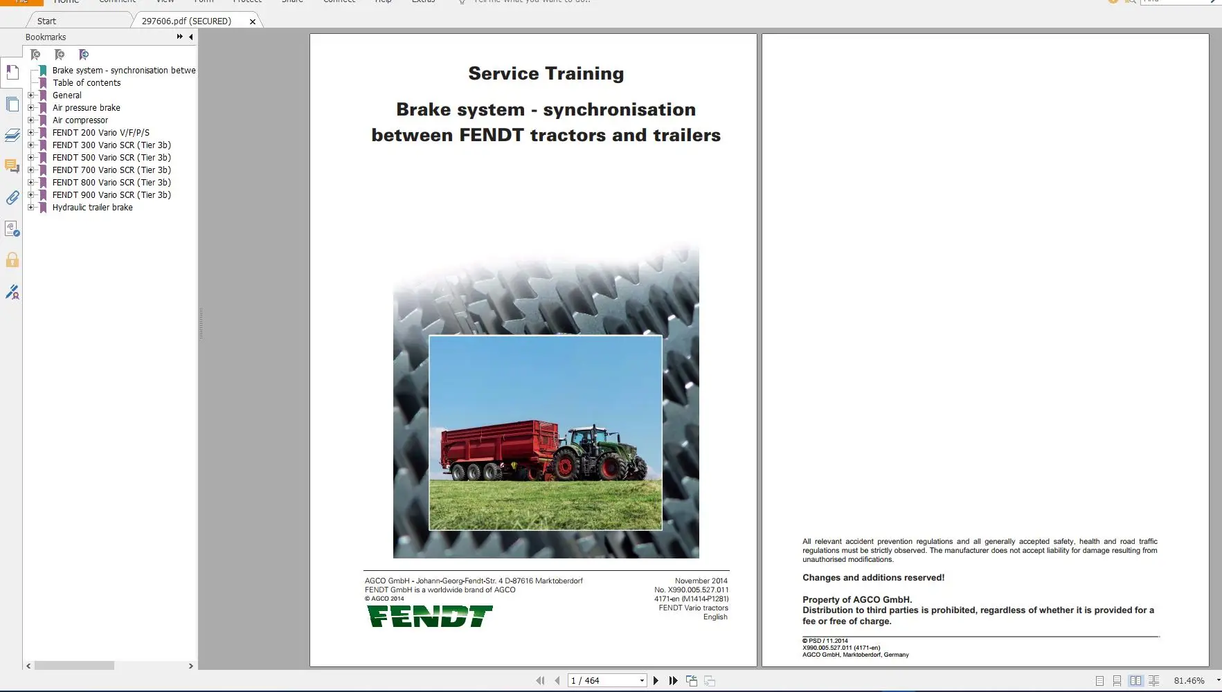 Тракторные схемы FENDT на 22 2 Гб в формате PDF руководства оператора и мастерской