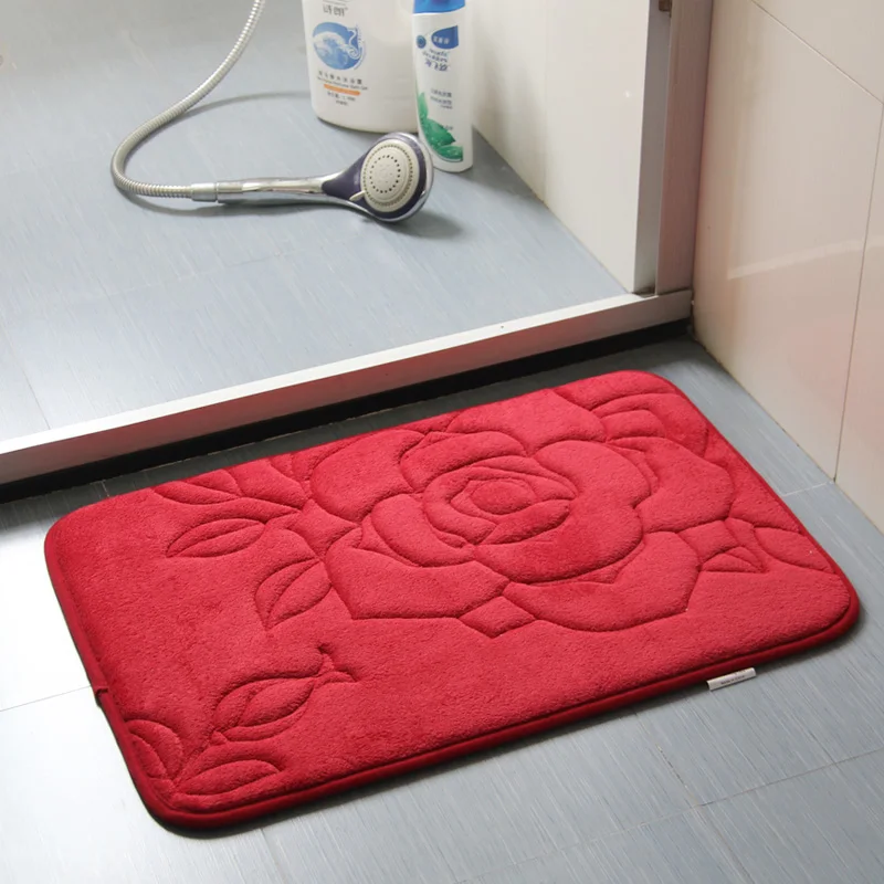Утолщенный напольный коврик для ванной из пены с эффектом памяти Нескользящие
